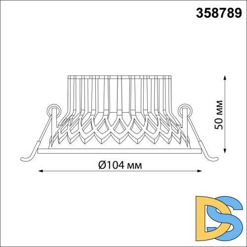 Встраиваемый светильник Novotech Bind 358789