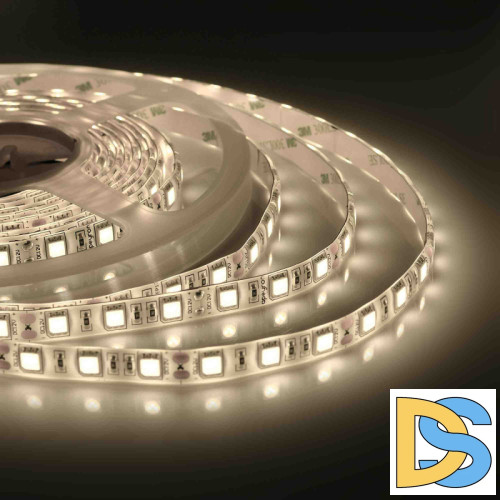 Светодиодная лента Apeyron 12В СТ 14,4Вт/м smd5050 60д/м IP65 700Лм/м 5м 3000К 11BL