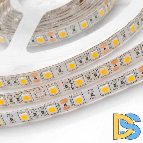 Светодиодная лента Apeyron 12В СТ 14,4Вт/м smd5050 60д/м IP65 700Лм/м 5м 3000К 11BL