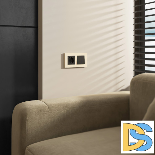 Рамка на 2 поста Werkel Slab (айвори матовый) W0022962