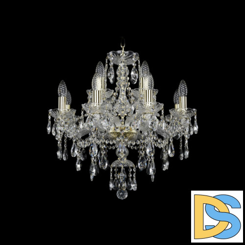 Подвесная люстра Bohemia Ivele Crystal 1415/8+4/200 G