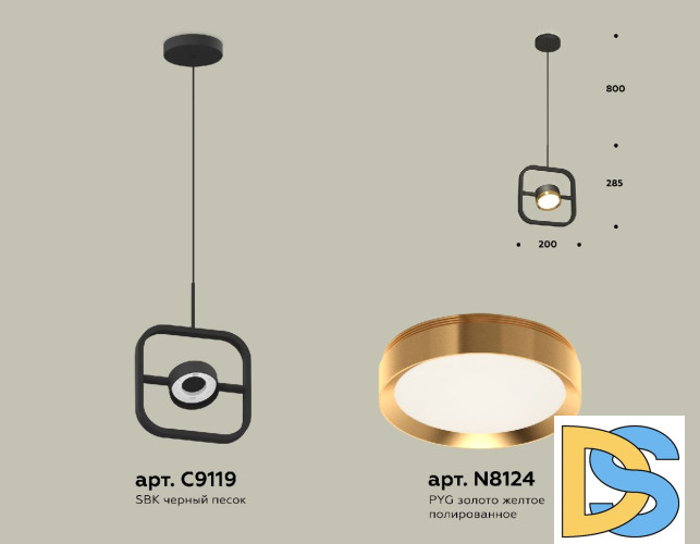 Подвесной светильник Ambrella Light Traditional (C9119, N8124) XB9119103