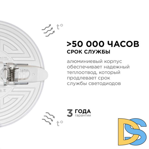 Встраиваемая светодиодная панель безрамочная Apeyron FLP 06-107