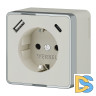 Розетка с заземлением, шторками и USB тип A+C Werkel Gallant (слоновая кость) W5071703