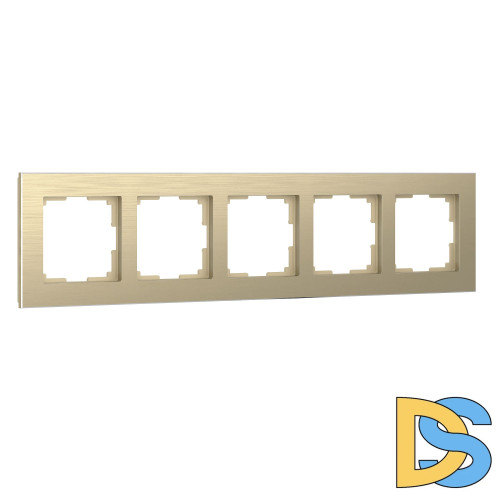 Рамка на 5 постов Werkel Aluminium (шампань) W0051711
