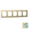 Рамка на 5 постов Werkel Aluminium (шампань) W0051711