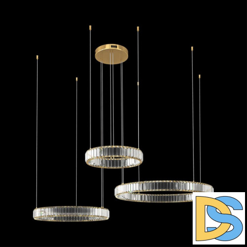 Подвесная люстра Loft IT Crystal ring 10135/3 Gold