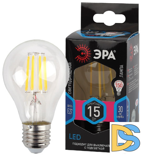 Лампа светодиодная Эра E27 15W 4000K F-LED A60-15W-840-E27 Б0046983