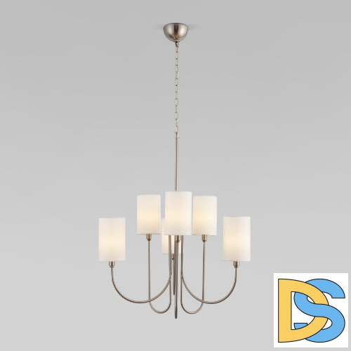 Подвесная люстра Eurosvet Abbey 60164/6 никель a065747