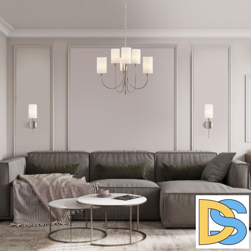 Подвесная люстра Eurosvet Abbey 60164/6 никель a065747