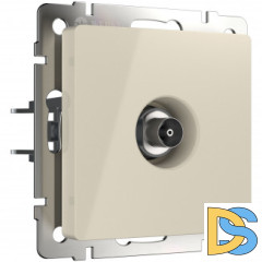 ТВ розетка проходная (слоновая кость) W1184003
