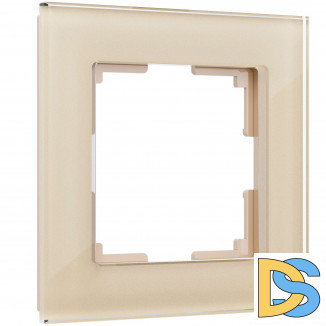 Рамка на 1 пост (шампань) W0011111