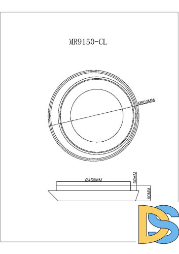 Потолочный светильник Myfar Phoebe MR9150-CL