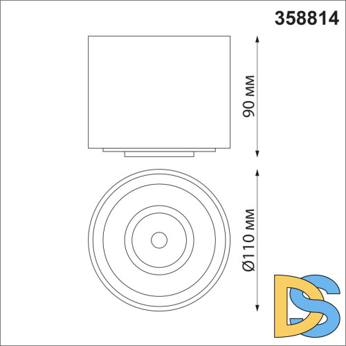 Накладной светильник Novotech Gesso 358814