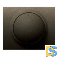 Лицевая панель для поворотного светорегулятора Legrand Galea Life - темная бронза