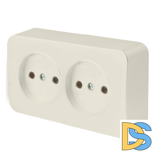 Розетка 2-местная б/з Stekker София MST10-12-04 49495