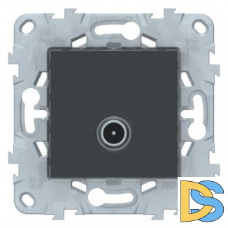 Розетка телевизионная единственная ТV, Антрацит, серия Unica New, Schneider Electric