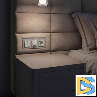 Рамка из стекла на 3 поста Elite дымчатый W0032417