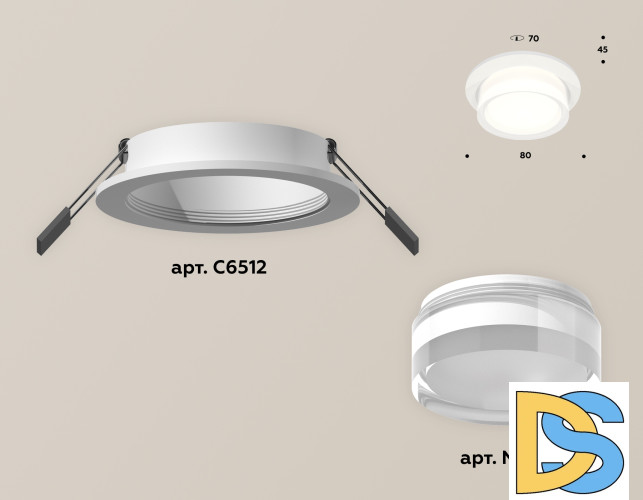 Встраиваемый светильник Ambrella Light Techno Spot XC6512063 (C6512, N6241)