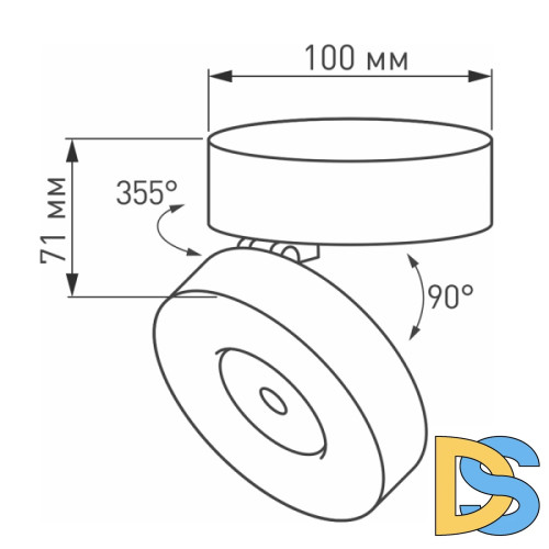 Светодиодный спот Arlight SP-Mona-Surface-R100-12W Day4000 025442(1)