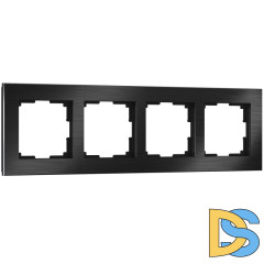 Рамка Werkel Aluminium на 4 поста алюминий черный W0041708 4690389158124