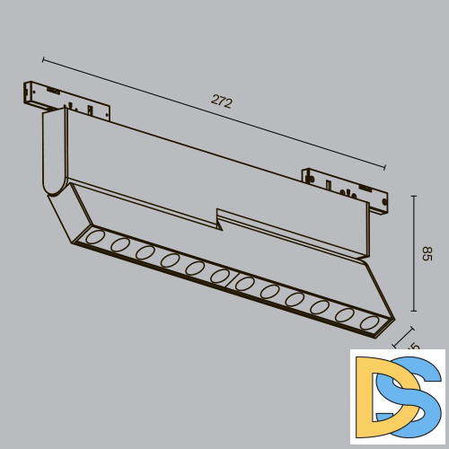 Трековый магнитный светильник Maytoni Points Rot TR194-1-12W3K-M-B