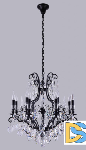 Подвесная люстра Crystal Lux Magnifico SP13 Black/Transparent