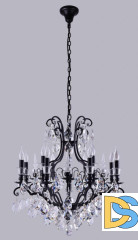 Подвесная люстра Crystal Lux Magnifico SP13 Black/Transparent