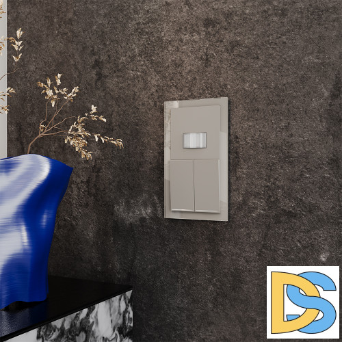 Датчик движения встраиваемый VOLTUM S70, (кашемир)