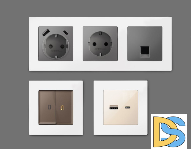 Рамка одноместная Ambrella Volt Techno AF220121