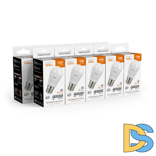 Лампа светодиодная Gauss Basic E27 13W 3000K 10502132