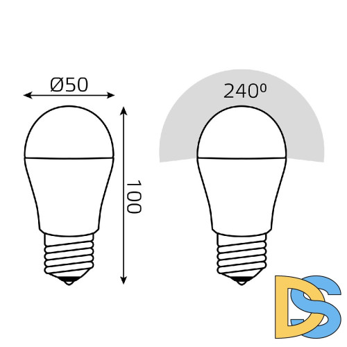 Лампа светодиодная Gauss Basic E27 13W 3000K 10502132