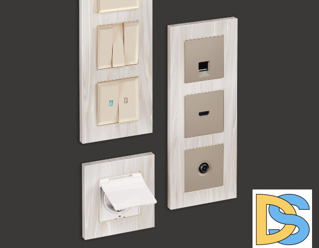 Рамка трехместная Ambrella Volt Grand AF930303