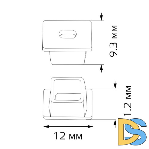 Заглушка для профиля (2 шт.) Gauss BT483