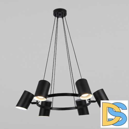 Подвесная люстра Eurosvet Splay 70147/6 черный a062033