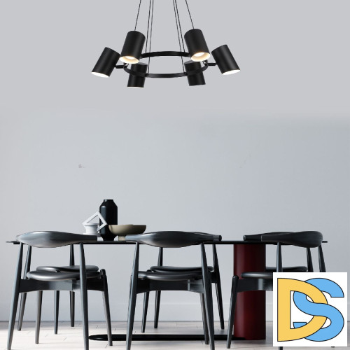Подвесная люстра Eurosvet Splay 70147/6 черный a062033