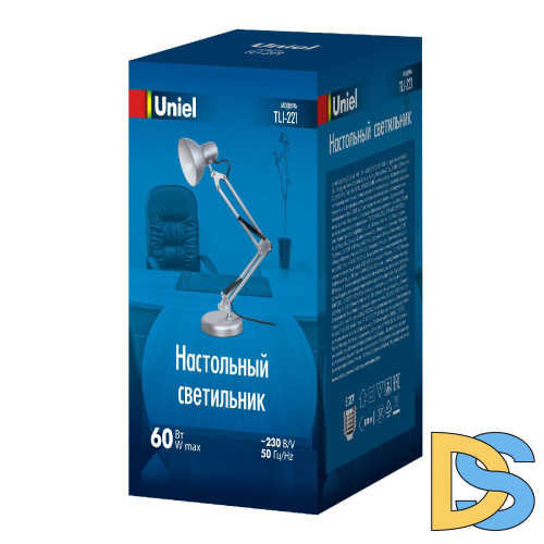 Настольная лампа Uniel TLI-221 SILVER E27 UL-00011102