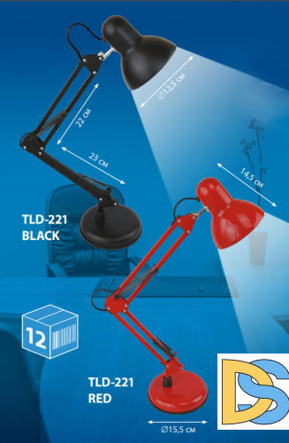 Настольная лампа (UL-00002121) Uniel TLI-221 Red E27