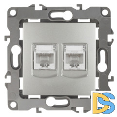 Розетка информационная двойная 2XRJ45 Эра 12-3108-03 Б0014731