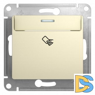 Выключатель карточный для гостиниц, Бежевый, серия Glossa, Schneider Electric