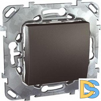 Выключатель 1-клавишный ,проходной (с двух мест), Графит, серия UNICA TOP/CLASS, Schneider Electric