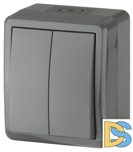 Выключатель двойной Эра 11-1404-03 Б0020676