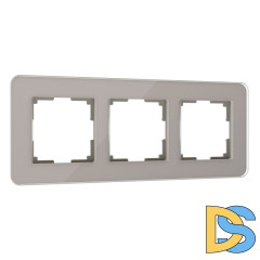 Рамка Werkel Elite на 3 поста дымчатый W0032417 4690389180750