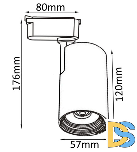 Трековый светильник Crystal Lux CLT 0.31 007 CLT 0.31 007 10W BL