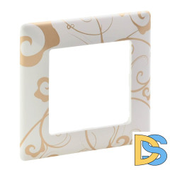 Рамка 1-постовая Legrand Valena Life Ампир белый 754101