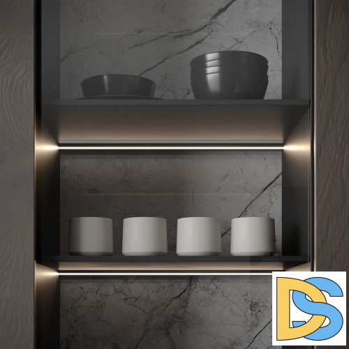 Алюминиевый профиль Arlight SL-KANT-H11-2000 ANOD OLIVE GREY 038197