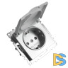 Розетка 1-местная с/з с защитной шторкой Stekker Катрин 39580