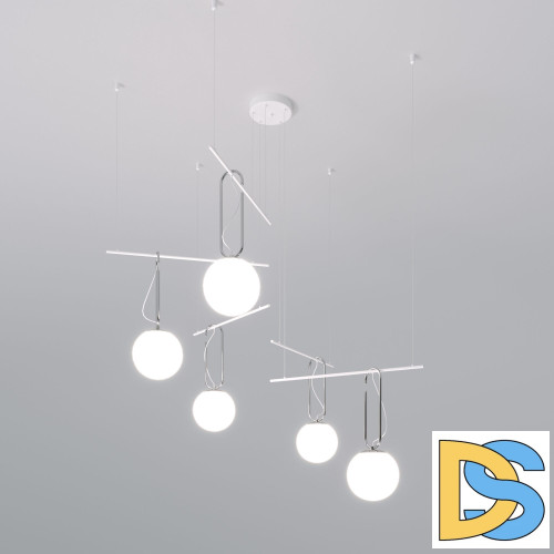 Подвесная люстра Eurosvet Riche 70143/5 белый a060842