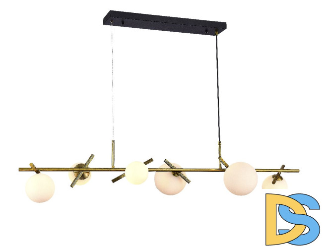 Подвесная люстра iLamp Golden 2134-6L BR+MBK