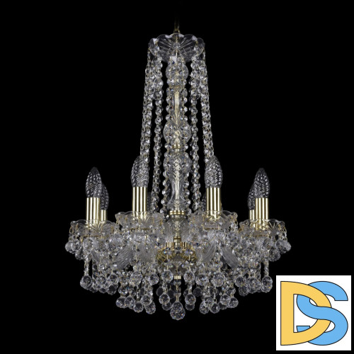 Подвесная люстра Bohemia Ivele Crystal 1409/8/141/h-59 G